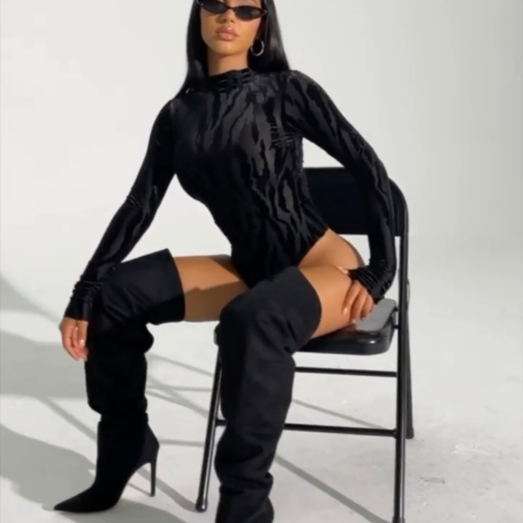 GOOD AMERICAN Slouchy over the knee boot - Picture 7 of 9